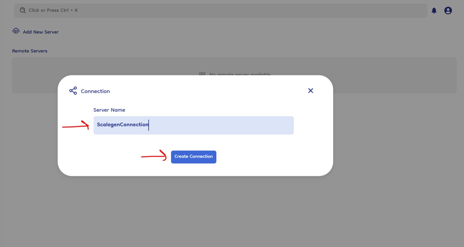 connection input